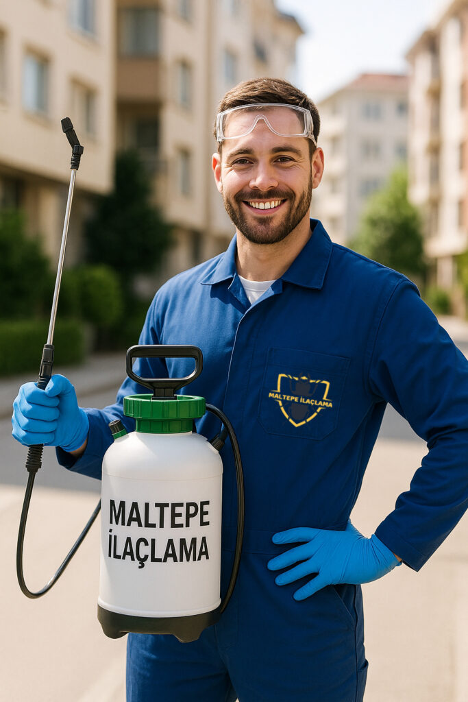 Maltepe'de ofis ve işyerlerine yönelik böcek ilaçlama hizmeti uygulayan uzman ekip